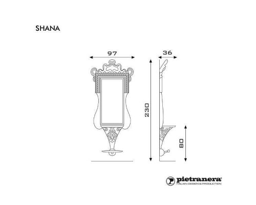 Зеркало парикмахерское SHANA