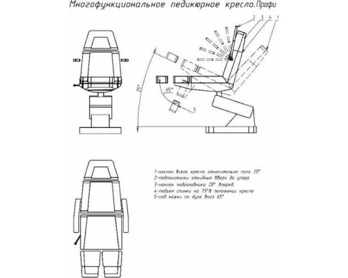 Педикюрное кресло Профи 1